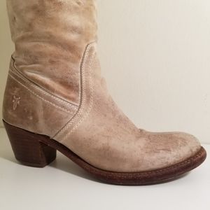 Frye Jane Tall Cuff Boots Taupe Size 7